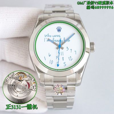 GM Factory Rolex Milgauss 116400 904L Steel 40mm 3131 Movement Watch